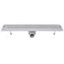 Linear Shower Drain 2 pcs Wave 630x140 mm Stainless Steel Image 5