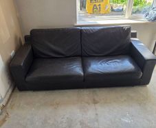 Brown Leather Sofa