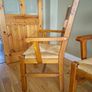 2 Solid Wood Chairs with Woven Seats Image 6
