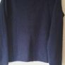 New dark navy soft jumper with white trim Image 2