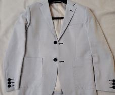 Blue suit jacket