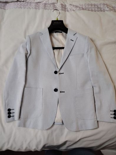 Blue suit jacket