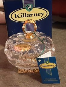 vintage boxed killarney crystal