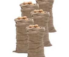 Jute Sacks 5 pcs 65x135 cm 100% Jute 220 gsm