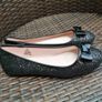 Nine West girls black glittery shoes Image 2