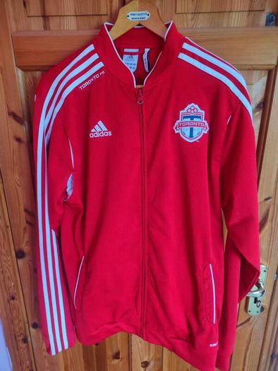 Adidas Men's Toronto Football Club Large Red Jacket Climalite