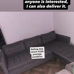 Grey L Shape / Corner Sofa