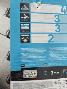 Panel underlay 3mm 10m2 aqua stop / soundproof