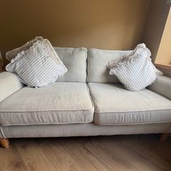 2 x three seater sofa and 1 x armchair