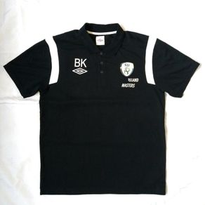 REpublic of Ireland 2011 / 12 Football Polo Shirt Umbro (L) Team Issue BK [Fair]