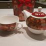 Christmas Theme -Pattern Summer River Tea for 1 Set - Teapot and matching cup.- Brand New -Boxed Image 3
