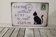 Cat Home Sign