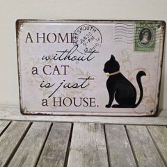 Cat Home Sign