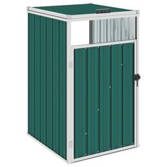 Garbage Bin Shed Green 72x81x121 cm Steel