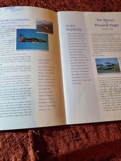 The History of Powered Flight stamp book