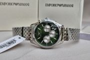 Emporio Armani 41mm Green Dial Chronograph Watch AR11581