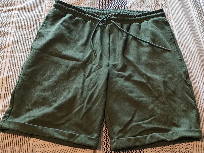 Green Cotton shorts