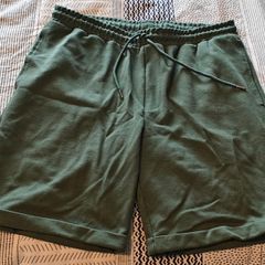 Green Cotton shorts