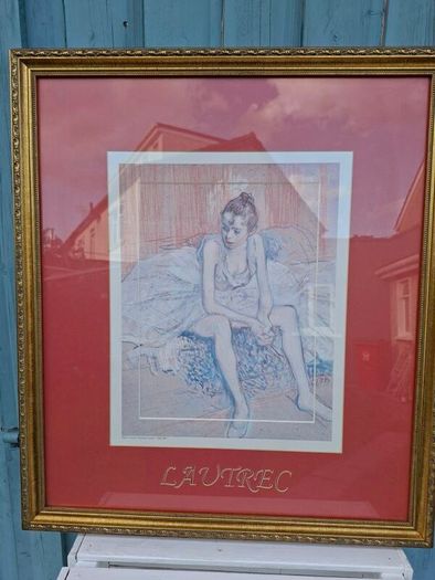 Framed Lautrec Print