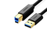 Ugreen 30753 Usb 3.0 Am To Bm Print Cable 1m Black
