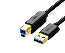 Ugreen 30753 Usb 3.0 Am To Bm Print Cable 1m Black