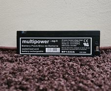 MP1222A 12v 2Ah battery (2 available)