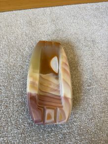 Chunky Vintage Onyx Ashtray