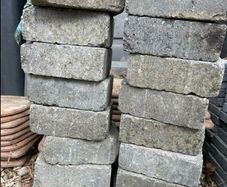 Grey paving edge brick for trim/ pavement/ path