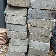 Grey paving edge brick for trim/ pavement/ path
