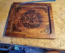 handcrafted large incense stick holder.