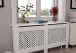 Radiator Covers 2 pcs White 172x19x81.5 cm MDF