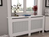 Radiator Covers 2 pcs White 172x19x81.5 cm MDF