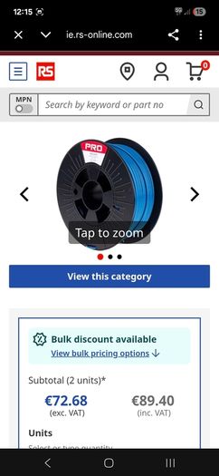 Rs Pro 3d Filament  - 2.85mm pla