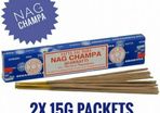 Satya Sai Baba NAG CHAMPA Agarbatti Incense 15g 2x Packets best selling