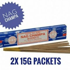 Satya Sai Baba NAG CHAMPA Agarbatti Incense 15g 2x Packets best selling