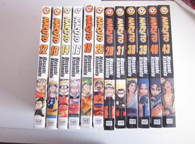 Naruto ninja comics by Masashi Kishimoto (12 Volumes)