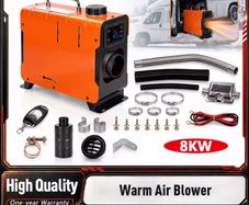 8Kw Diesel Air Heater 12V 8000W Bluetooth All-on-one Diesel Heater with LCD Switch Parking Heater for Truck Trailer Camper Van  Power supply extra 30 euro