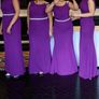 true bride purple bridesmaids dresses Image 2