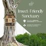 Eco-Friendly Bee House | Bug Hotel for Bees, Butterfly, Insect | Kid Friendly Weather Resistant Hanging Bee Hotel Bamboo Nesting Habitat | Bug House Garden Decor & Nature Gifts for Kids Image 4