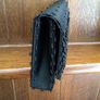 Vintage Black satin and beaded clutch bag Image 4
