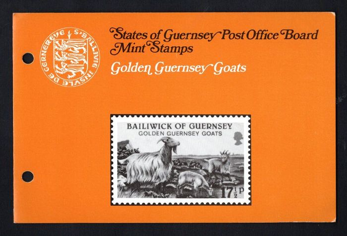 1980 Guernsey Golden Guernsey Goats Commemorative Stamps Presentation Pack