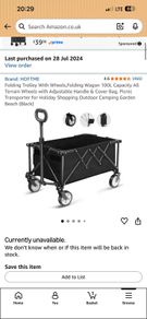 Folding trolley with wheels