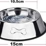 2 Stainless Steel Dog Bowls, Dog Feeding Bowls, Dog Plate Bowls With Non-slip Rubber Bases,Small Pet Feeder Bowls And Water Bowls (FREE POSTAGE) Image 3