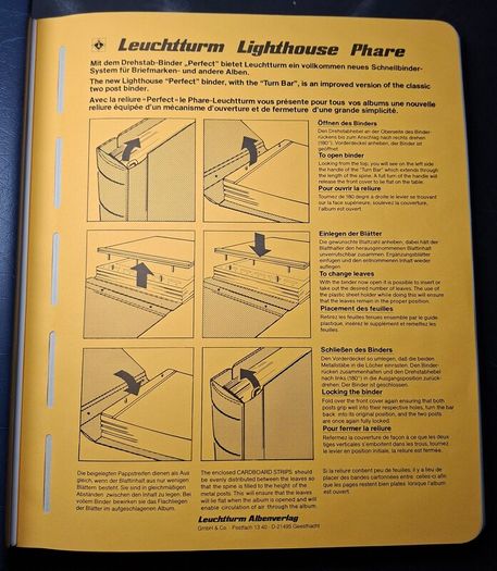 Germany Leuchtturm Stamp Binder with stamps