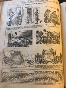 Antique 1867 Punch Book