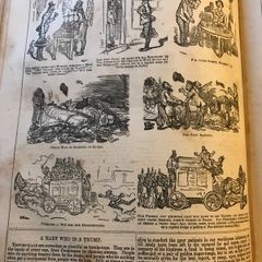 Antique 1867 Punch Book