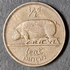 Ireland 1935 1/2d Half Penny coin