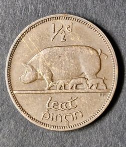 Ireland 1935 1/2d Half Penny coin