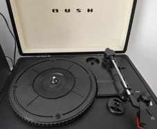 Record player in case