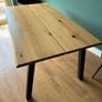 Oak Veneer Dining Table | Industrial Style | 6 Seater Image 2